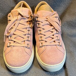 Skechers Women's Light Pink Lace-Up Sneakers